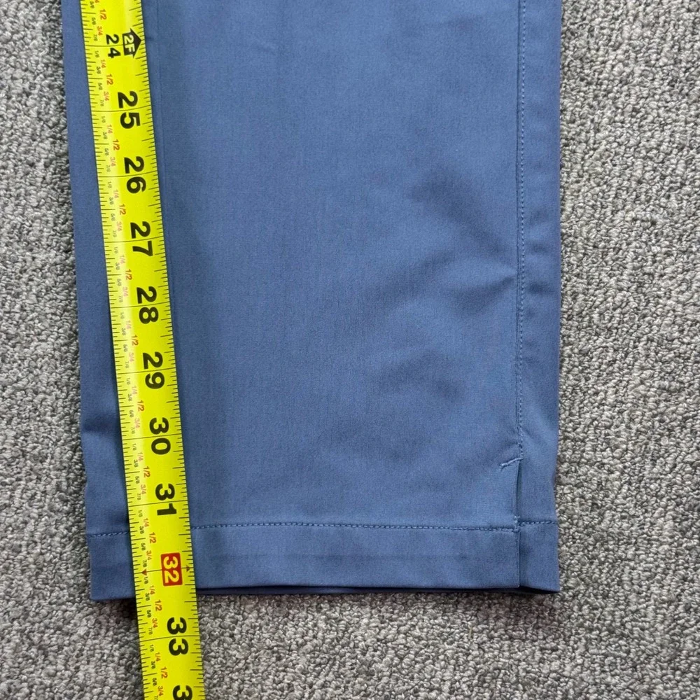 WMLD1 Men's Performance Pants Blue Grey Stretch Technical Golf Trousers 34x34